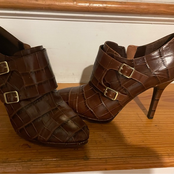 Polo by Ralph Lauren Brown Heeled Boots - Picture 2 of 3